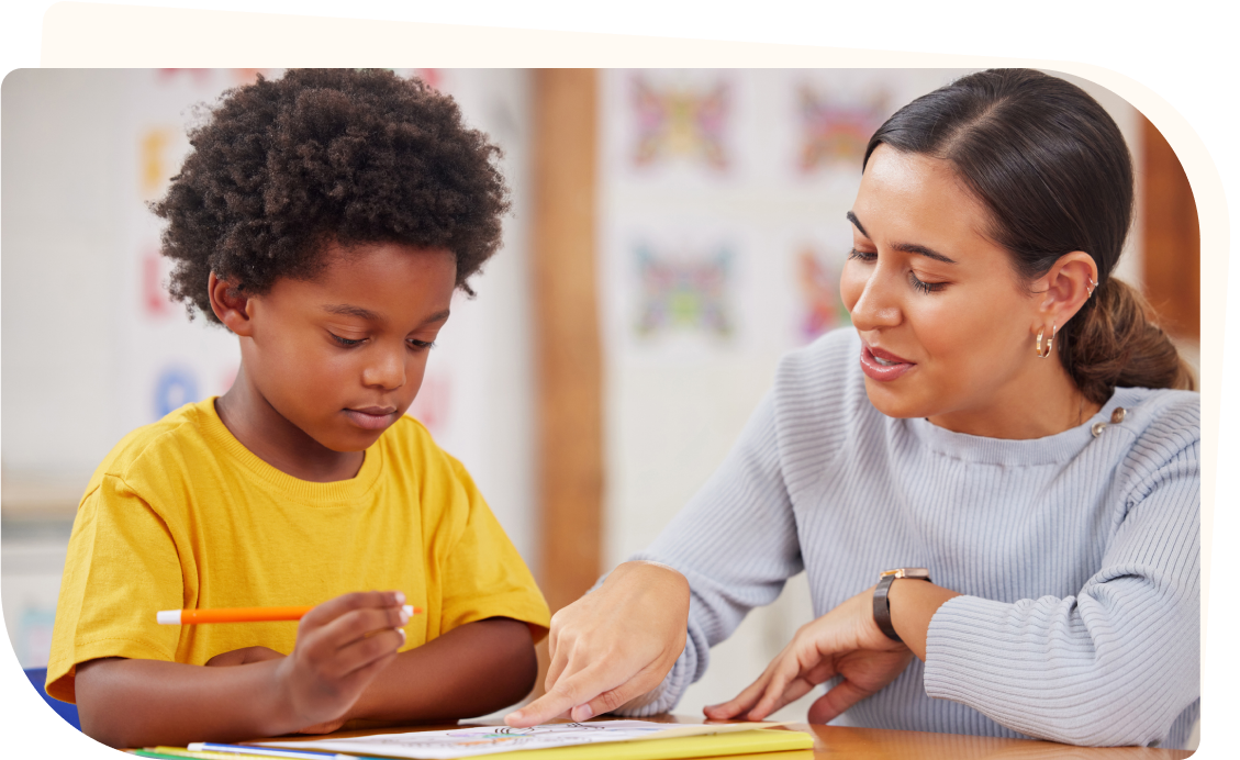 A friendly therapist welcoming a family to Butterfly Effects care services